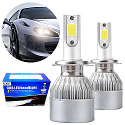 Комплект автомобільних світлодіодних LED ламп Car Led H3, 33 Вт / Лампи для авто / Авто лампочки