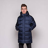 Чоловіча зимова куртка, синього кольору.