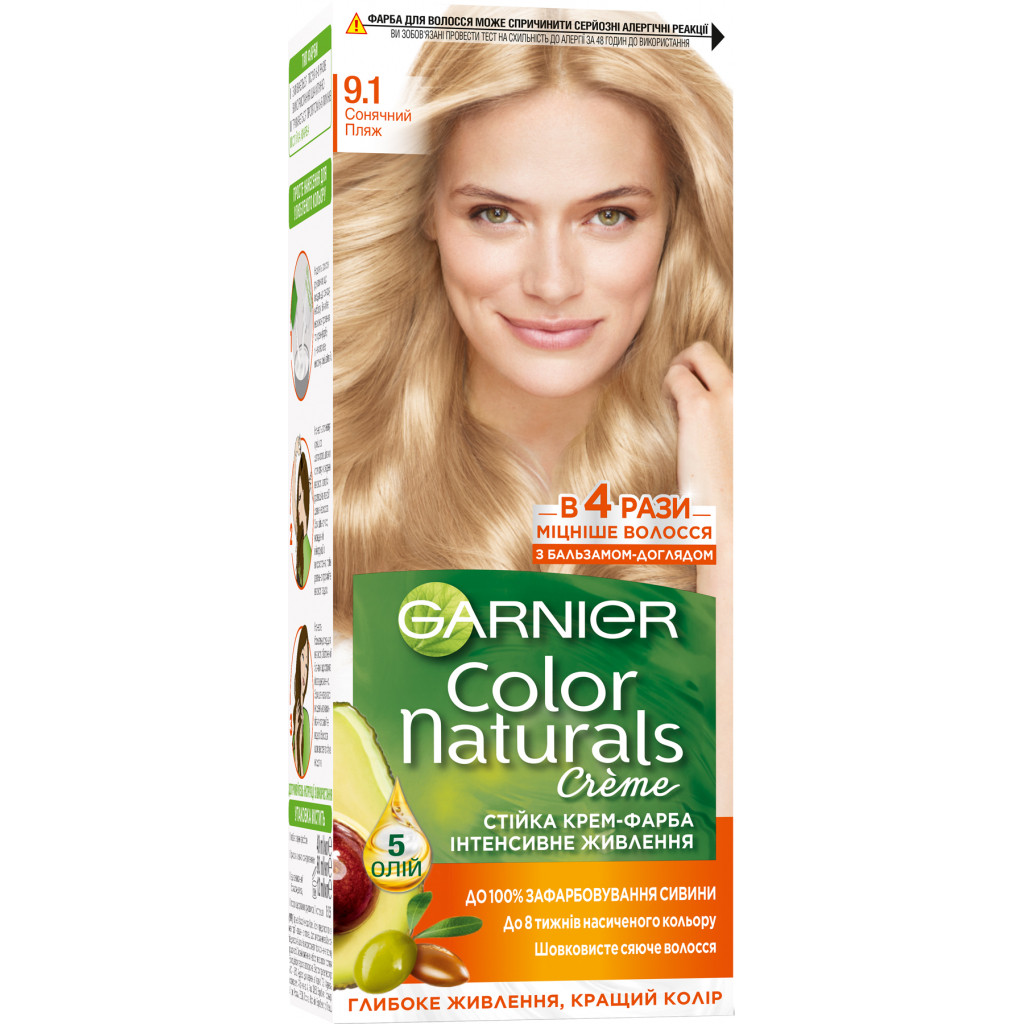 Фарба для волосся Garnier Color Naturals 9.1 Сонячний пляж 110мл (3600540676832)