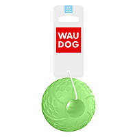 Іграшка для собак WAUDOG Fun М'ячик світлонакопичувальний з отвором для ласощів
