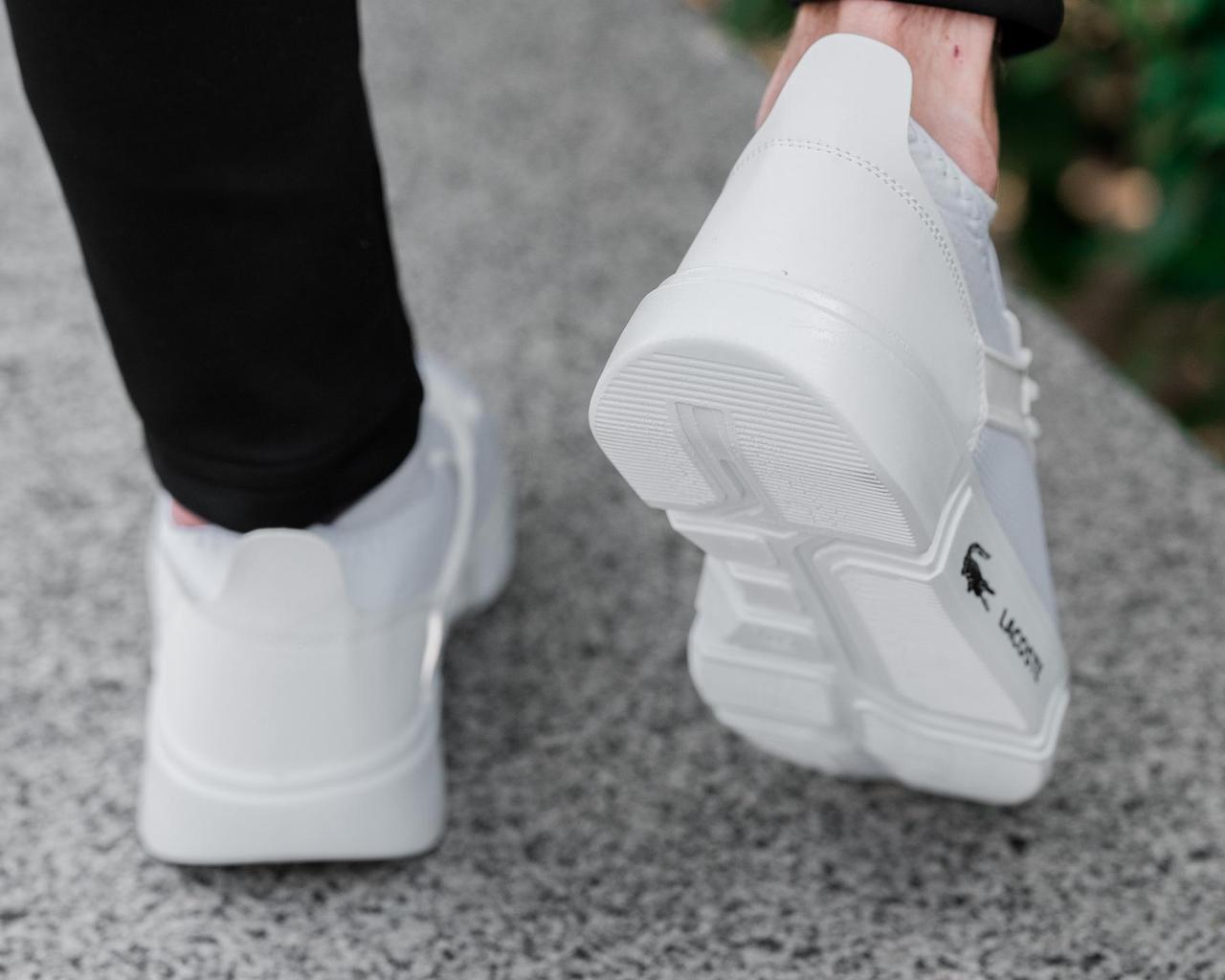 Купить Белые Мужские Кроссовки Лакоста Lacoste Обувь Для Мужчин Dbuy ...