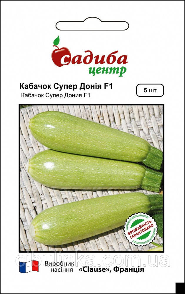 Кабачок Супер Донія F1 Clause Франція 5 шт, фото 1