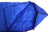 Зимовий спальник дитячий  -20°C 170 см х 75 см теплий Синій, фото 3