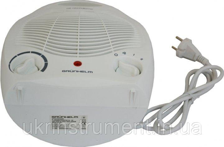 Потужний тепловентилятор для будинку, дачі Grunhelm FH-03, 2000W, 20 м.кв.