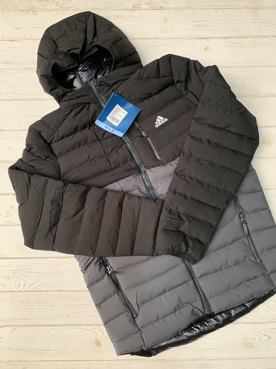 Куртка Чоловіча Адідас Чорна З Сірим Тепла Зимова Adidas Salex Куртка ...