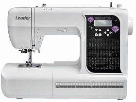 LEADER Швейна машина LEADER Black Diamond, комп'ютеризована, 45Вт, 200 шв.оп., петля автомат, білий + чорний