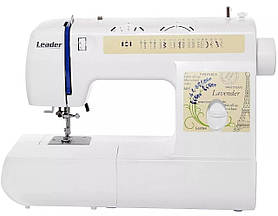LEADER Швейна машина LEADER LAVENDER ,електромех., 70Вт, 22 шв.оп., петля напівавтомат, білий + синій