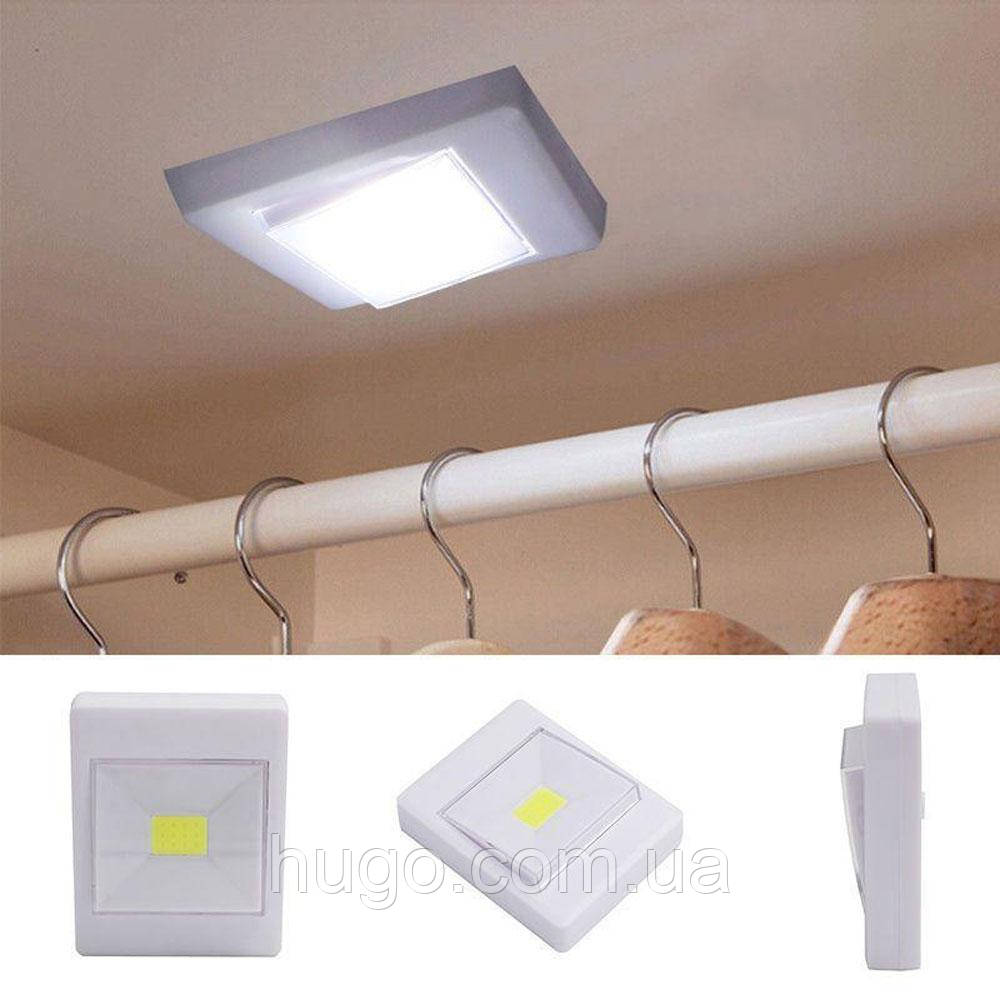 Светодиодный LED Светильник Ночник Выключатель на Батарейках COB Light ...