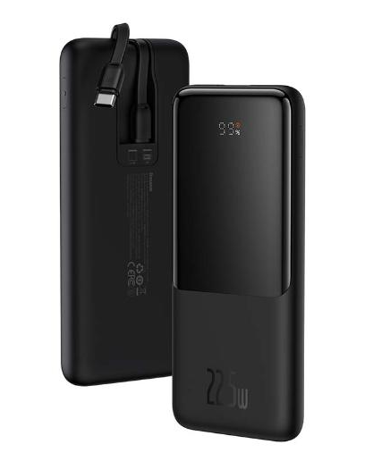 Зовнішній акумулятор (Power Bank) Baseus Elf Digital Display 10000mAh 22.5W Black (PPJL010001)