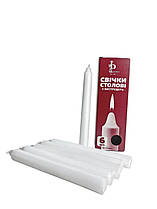 Свічки "Столові" білі екструдер 6 шт