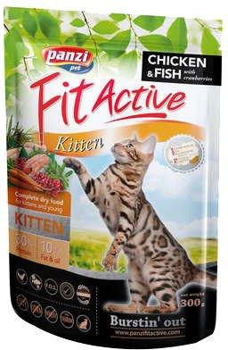 Корм сухий fit Active Kitten з куркою 300 г, фото 1