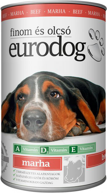 Консерва для собак EuroDog з яловичиною 1240 г