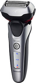 Panasonic Бритва електр. сіткова, 13000 об/хв, бритв.головок-3, Li-Ion, сух.+волог., тример, сірий