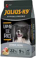 Сухий гіпоалергенний корм для собак Julius-K9 LAMB and RICE Senior Menu з ягням і рисом 12 кг
