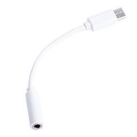 Переходник USB TYPE-C на JACK 3,5 стерео white