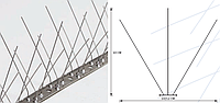 Протиприсадні шипи від птахів з нержавіючої сталі