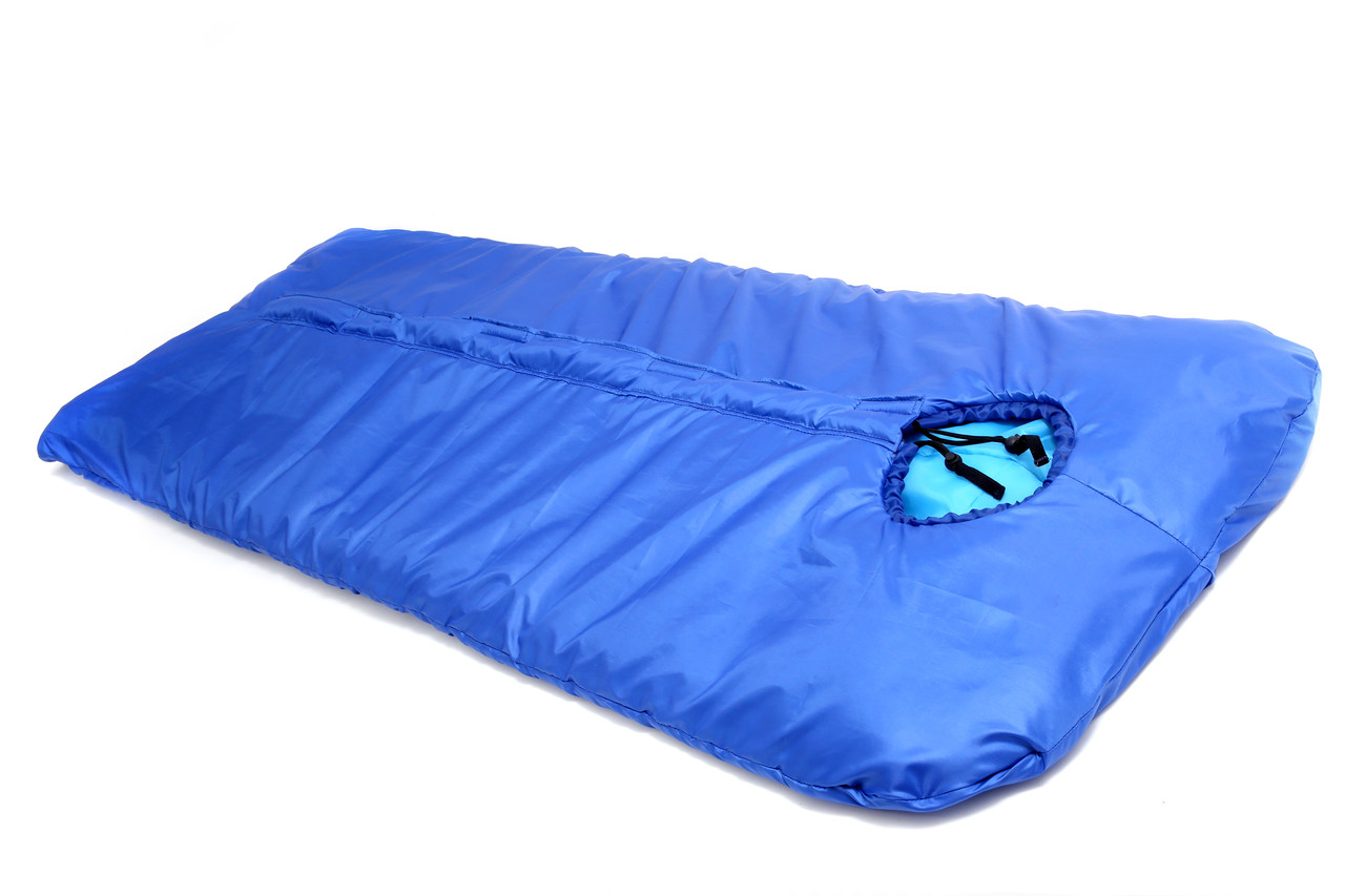 Зимовий спальний мішок-кокон до -20°C (350г синтепон) Синій
