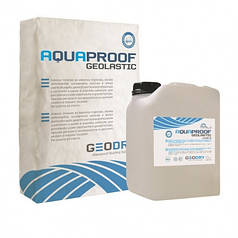 Аквапруф Геоластик / Aquaproof Geolastik - еластична обмазувальна полімерцементна гідроізоляція (к-т 32 кг)