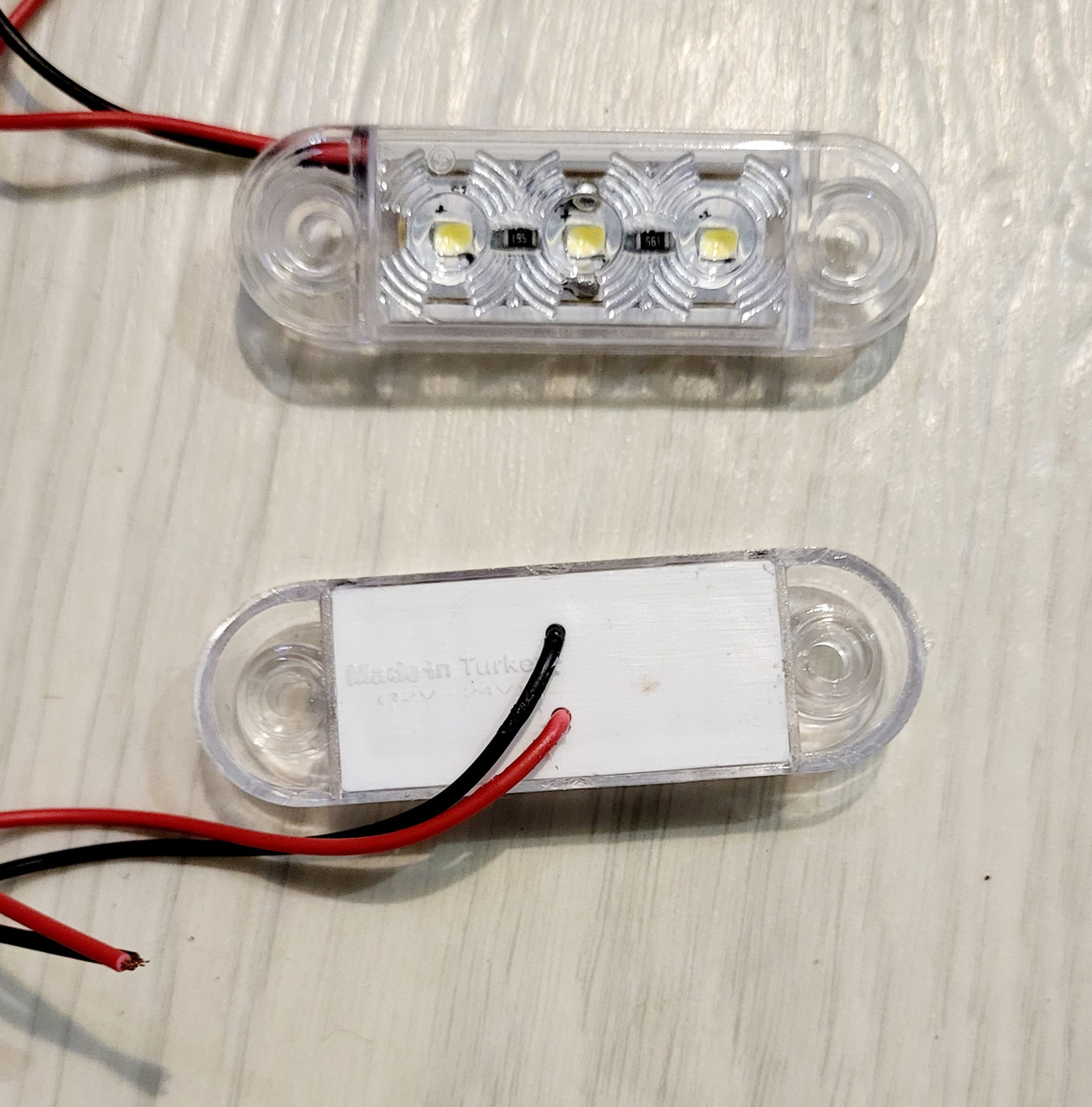 Купить Габаритные огни для грузовиков Полоска белые 12-24V, Фонарь ...