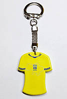 Брелок для ключів патріотичний футболка збірна України 2022 United 24 45х35мм