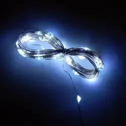 Гірлянда нитка "Крапля роси" 50LED, холодний білий, 5м, 2 режими