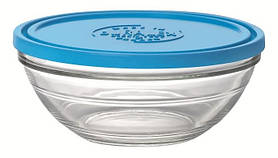 Duralex Контейнер Rond (Lys) з синьою кришкою 310 мл (12 см)