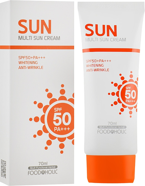 Сонцезахисний крем для обличчя та тіла Food A Holic Multi Sun Cream SPF50+++ 70 ml