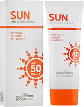 Сонцезахисний крем для обличчя та тіла Food A Holic Multi Sun Cream SPF50+++ 70 ml