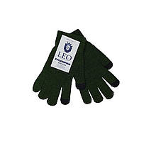 Сенсорні теплі чоловічі рукавички Лео Олива