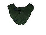 Сенсорні теплі чоловічі рукавички Лео Олива, фото 2