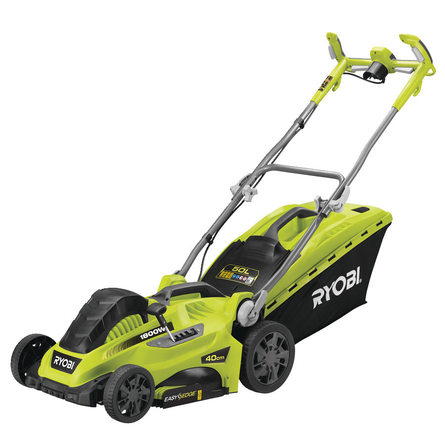 Ryobi Газонокосарка RLM18E40H електрична, 1800 Вт, 40 см, EasyEdge, 20-70 мм, 50 л
