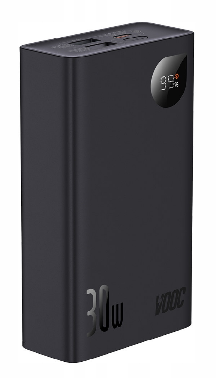 Зовнішній акумулятор (Power Bank) Baseus Adaman 2 20000 mAh 30 W black (PPAD050101)