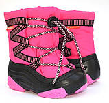 Зимові дитячі чоботи на овчині для дівчинки Demar Zig Zag 4025 рожевий, фото 3