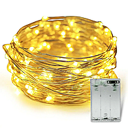 LED-гірлянда 2 м. (освітлення) для лялькового будиночка NestWood, тепле світло, на батарейках, фото 6