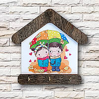 Ключниця будиночок "Діти з парасолькою"