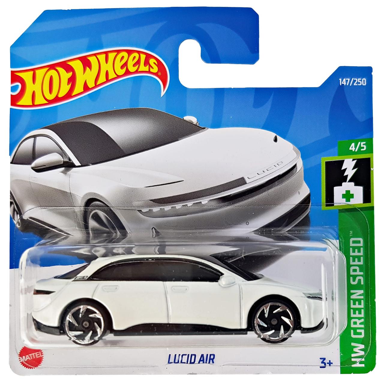 Машинка Хот Вілс 1:64 Lucid Air колекція HW Green Speed Hot Wheels Mattel HCX40