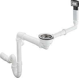 Hansgrohe Сифон D16-10 для мийки, білий