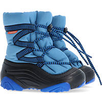 Зимові дитячі чоботи на овчині для хлопчика Demar Zig Zag 4025C блакитні