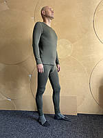 Комплект мужского термобелья с флисом Кифа хаки олива