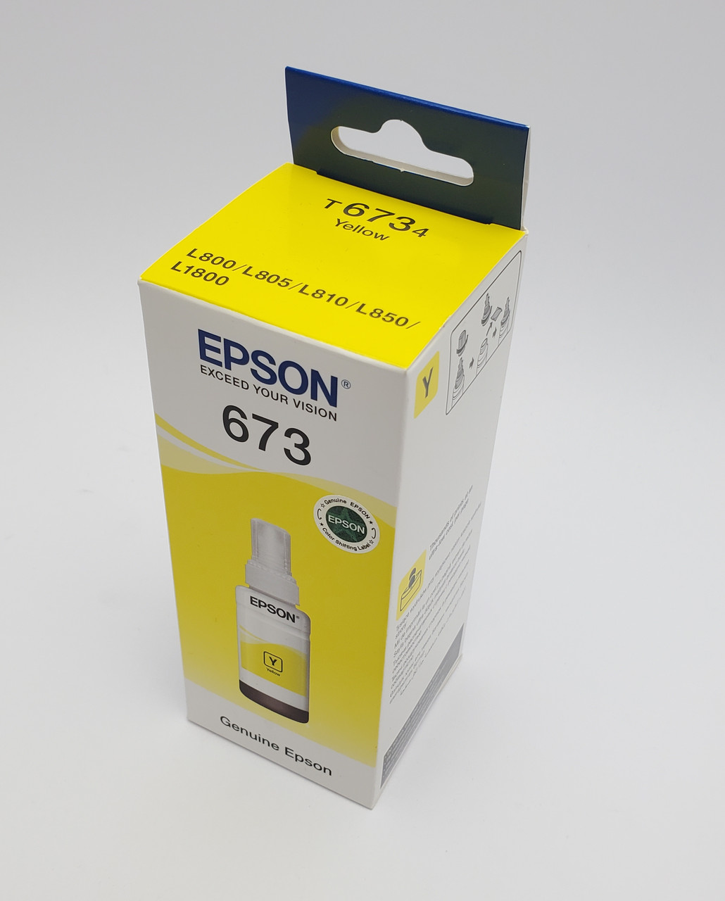 Чернила epson t6734 yellow 70мл l800/1800 (c13t67344a), фото 1