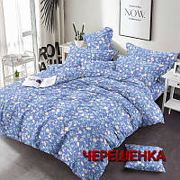 Ткань для постельного белья Бязь "Gold" Lux GL3642blue (50м) мелкий цветочек на голубом
