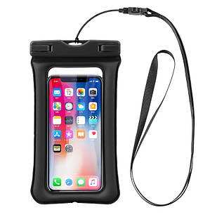 Чохол-сумка водонепроникний IPX8 для телефона смартфона до 6.4" для підводного знімання сумка з повітряним