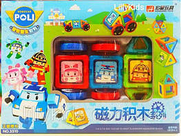 Магнітний конструктор Робокар Полі 3510