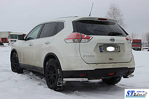 Захист заднього бампера задні уголки угли Nissan X Trail Ніссан Х Трейл