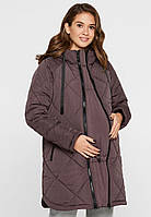 Зимняя куртка 3 в 1 для беременных, слингоношения, после родов XL Congo Коричневый