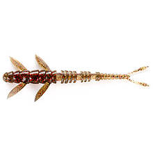 Силикон FishUp Flit 3" #045 - Green Pumpkin/Red & Black