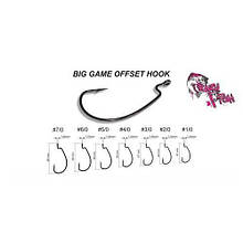 Гачки Crazy Fish Big Game Offset Hook No7/0 4 шт.