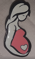 Брошка брошка пін-намет метал немовля в маминому животику вагітна жінка прекрасна