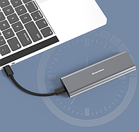 Зовнішня кишеня для M2 SSD NVMe (PCIe) і NGFF (Sata) USB 3.1 Type-C Blueendless 2815SN Original, фото 3