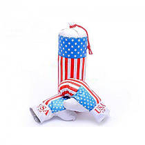 Дитяча боксерська груша з рукавичками «USA» маленька Danko Toys